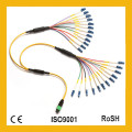 Compatibilité 24cores Multi Mode MTP / MPO Om3 / Om4 Fiber Optic Patch Cord